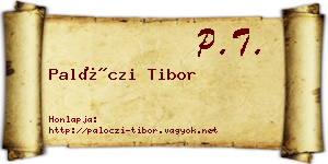 Palóczi Tibor névjegykártya